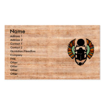 Eye-catching Egyptian Papyrus Business Card