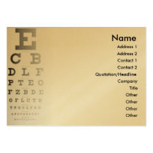 Eye Chart Business Card