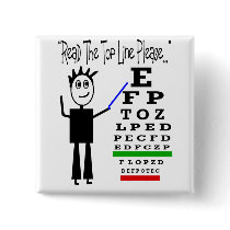 Eye Chart Eye Doctor Design Gifts Button