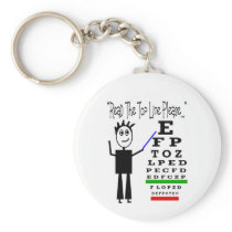 Eye Chart Eye Doctor Design Gifts Key Chains