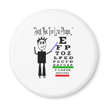 Eye Chart Eye Doctor Design Gifts Refrigerator Magnets