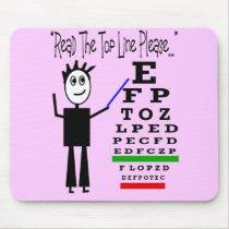 Eye Chart Eye Doctor Design Gifts Mouse Pads