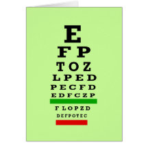 EYE CHART Gifts Card