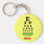 EYE CHART Gifts Keychain