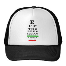 EYE CHART Gifts Mesh Hats