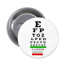 EYE CHART Gifts Pinback Buttons
