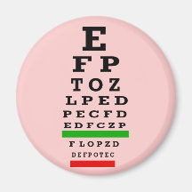 EYE CHART Gifts Refrigerator Magnet