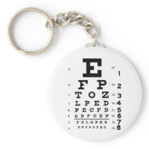 Eye Chart Key Chain