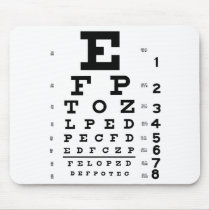 Eye Chart Mouse Pads