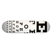 Eye Chart Skateboard