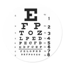 Eye Chart Sticker