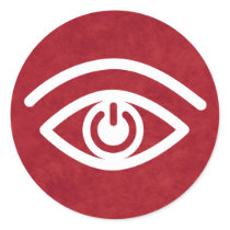 Eye Contact Round Sticker
