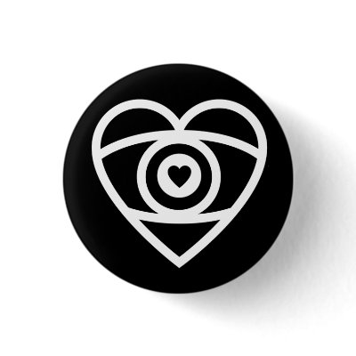 Eye Heart Pinback Button by matthewjohncreative