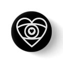 Eye Heart Pinback Button