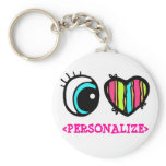 Eye Heart Pictogram, <PERSONALIZE> Key Chain