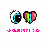 Eye Heart Pictogram, <PERSONALIZE> t-shirts