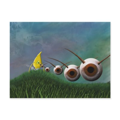 Eye Invaders Postcard by MDKgraphics