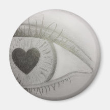 Eye Love by Julie Anne Fridge Magnet