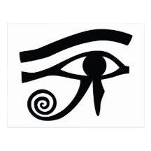 Eye of Horus Hieroglyphic Postcard