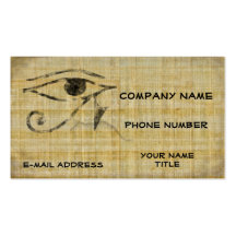 Eye of Horus - Papyrus Business Card Templates