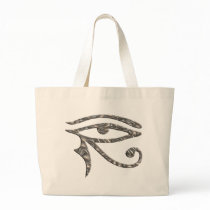 Eye Of Horus - SILVER Canvas Bags