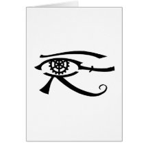 Eye of Khopesh Greeting Cards