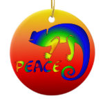Eye Of Newt Peace Christmas Tree Ornaments