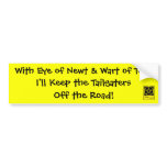 Eye of Newt & Wart of... Tailgater Bumper Sticker
