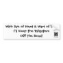 Eye of Newt & Wart of... Tailgater Bumper Sticker
