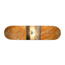 Eye of Providence Stone Skateboard