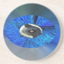 Eye of The Peacock Drink Coaster