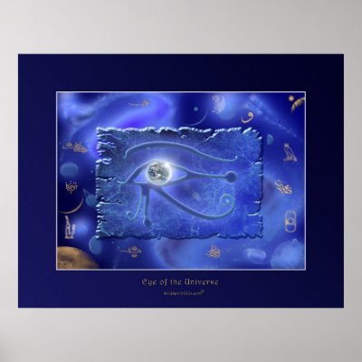 "Eye of the Universe" 2 Egyptian Fantasy Art Print by RavenSpiritPrints