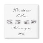 Eye Shadow Personalized Wedding Refrigerator Magnets