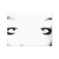 Eye watching stretched canvas prints
