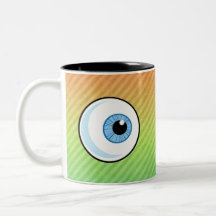 Eyeball design coffee mug
