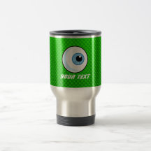 Eyeball; Green Mug