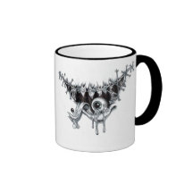 eyeball in mouth coffee mugs