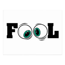 Eyeballs Fool Postcard