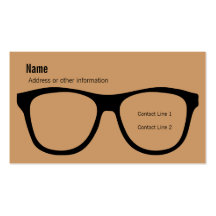 Eyeglasses Business Card