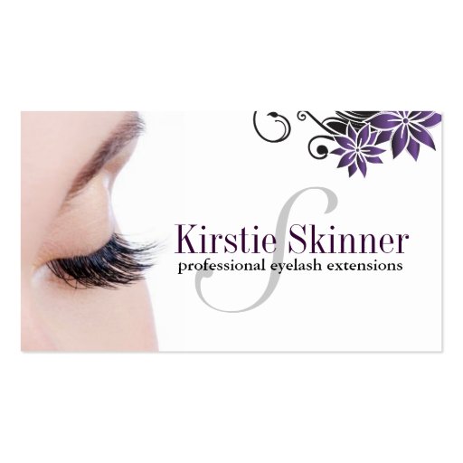 Eyelash Extensions Business Cards Zazzle