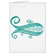 Eyeless Fsh Greeting Card