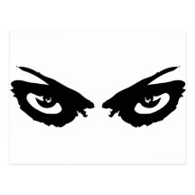 eyes icon postcard