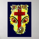 Eyes Like Blazing Fire - Revelation 1:14-18 Posters
