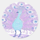 Eyes of India (lilac) Round Stickers
