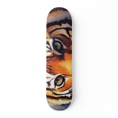Eyes of the Tiger Paul Jackson Skateboard by PaulJacksonart