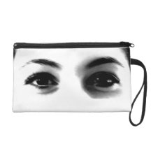 Eyes on environment wristlet purses