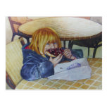 Eyes Over Stomach Postcard