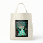 EYGPTIAN BLUE HIPPO CANVAS BAGS