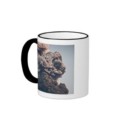Eyjafjalljokull Volcanic Eruption Coffee Mugs by corbisimages