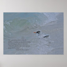 Ezekial 36:24.25 with Tern in the Surf Print